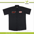 Black Custom Design Men Cotton Work Shirt Uniform (F125)